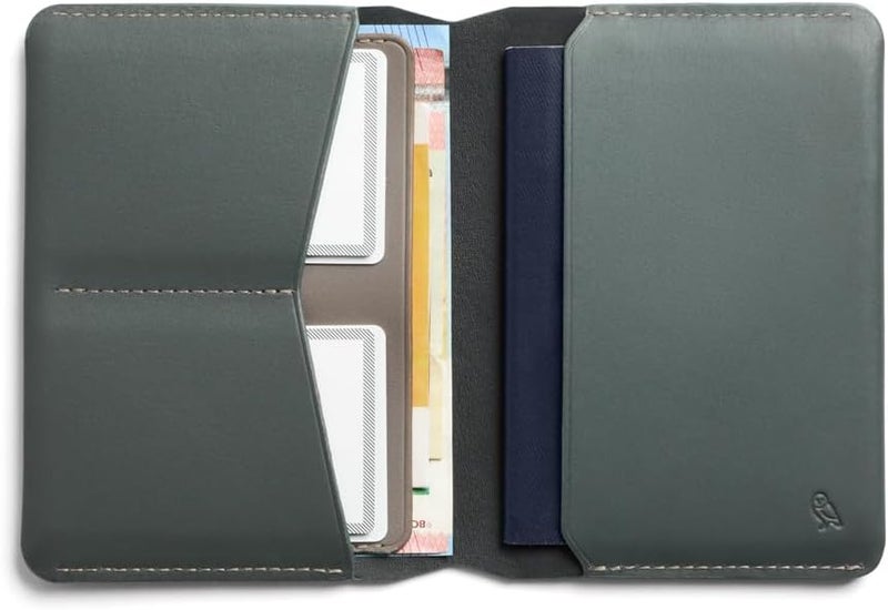 BELLROY Passport Cover (slimline travel wallet/pouch with card slots and space for cash plus travel documents) - Everglade - Image 2